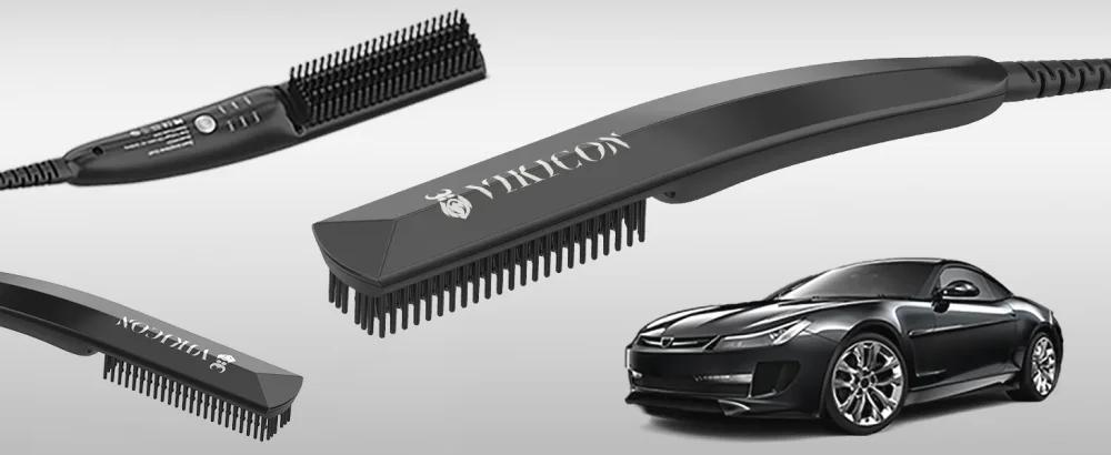 VIKICON Beard Straightener 30s Quick Heated Beard Brush Mini Heating Straightening Comb for Men Ionic/Lightweight/Fast/Anti-scalding Hot Hair Brush for Styling Long&Short Beard - product information 15