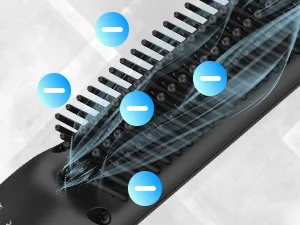 VIKICON Beard Straightener 30s Quick Heated Beard Brush Mini Heating Straightening Comb for Men Ionic/Lightweight/Fast/Anti-scalding Hot Hair Brush for Styling Long&Short Beard - product information 17