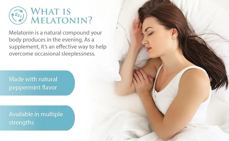 Natural Factors Stress-Relax Melatonin 5 mg 180 Chewable Tablets - What is melatonin?