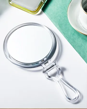 OMIRO Hand Mirror Handheld Mirror with Handle Union Jack White - handheld mirror