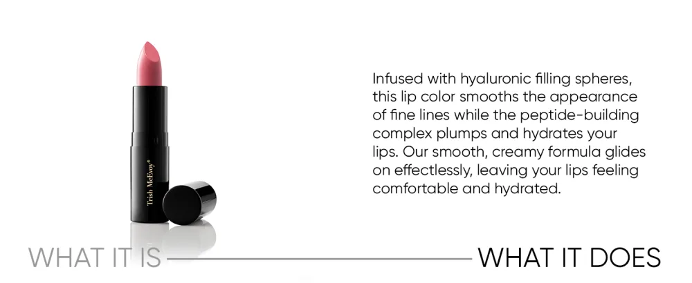 Trish McEvoy Easy Lip Color 0.12 oz. / 3.5 g Knockout - what it does