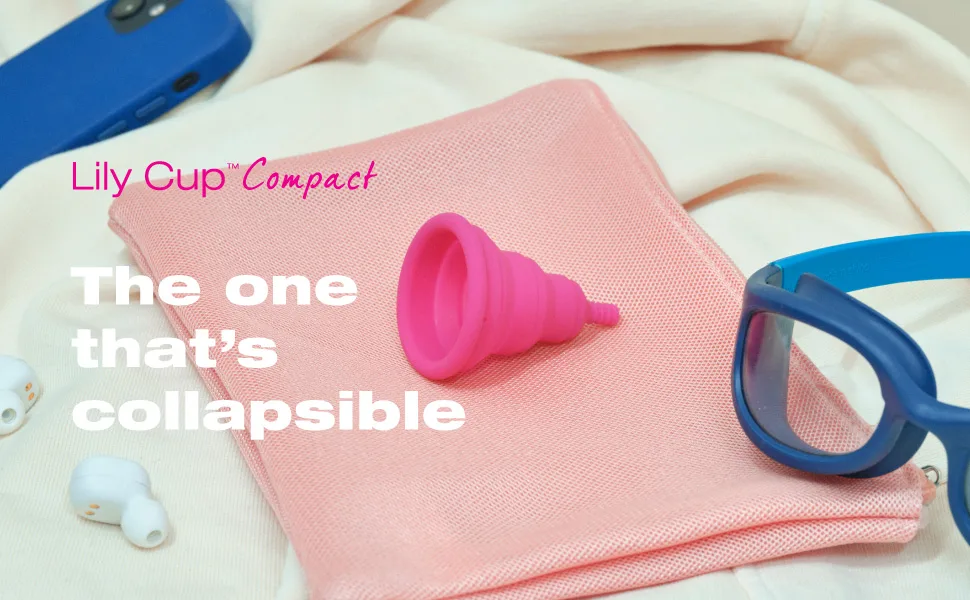 Intimina Lily Cup Compact - Small Menstrual Cup with Flat-fold Compact Design Disposable Menstrual Cups Period Cup Reusable (Size A) - collapsible menstrual cup