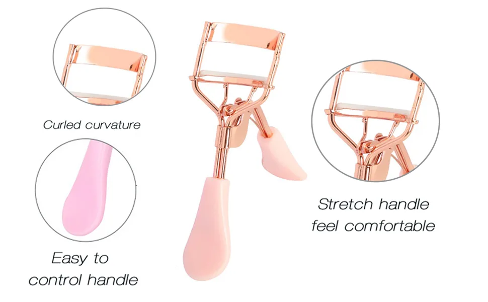 Eyelash Curler Professional Lash Curlers with 10 Eyelash Curler Refills for Eyelashes Fits All Eye Shape (Rose Gold) Eyelash Curler Pro - product information 10