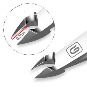 Cuticle Trimmer 3/4 Jaw Extremely Sharp Cuticle Nippers Stainless Steel Clippers Cutter Remover Pedicure Manicure Nail Tool Cuticle Nippers/Colorful-b - Cuticle Nippers