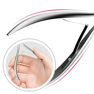 Cuticle Trimmer 3/4 Jaw Extremely Sharp Cuticle Nippers Stainless Steel Clippers Cutter Remover Pedicure Manicure Nail Tool Cuticle Nippers/Colorful-b - Cuticle Nippers