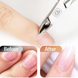 Cuticle Trimmer 3/4 Jaw Extremely Sharp Cuticle Nippers Stainless Steel Clippers Cutter Remover Pedicure Manicure Nail Tool Cuticle Nippers/Colorful-b - Cuticle Trimmer