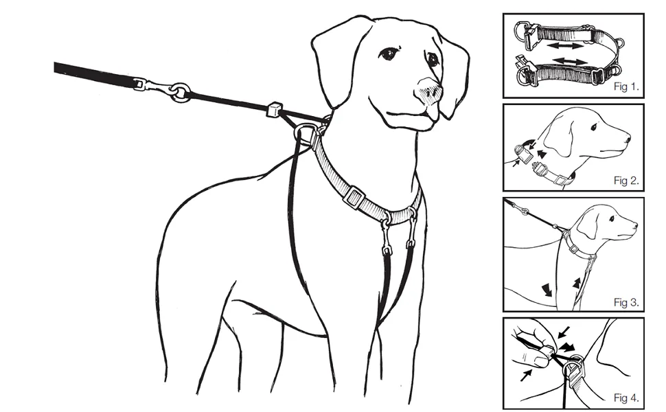 Mikki Dog Puppy Anti Pull Harness Halter -No More Pulling Tugging or Choking -Fit all Lead -Medium Black - mikki anti pull harness for dog walking to heel obediently
