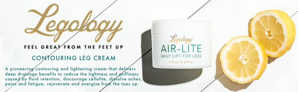 Legology Air-Lite Firming & Contouring Cream for Legs - Helps Reduce Cellulite - Powered by our Lymphology Complex (175ml) - cellu-lite