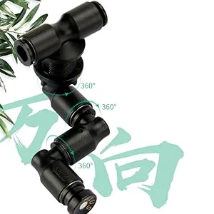 Zerodis Reptiles Mist Sprinkler Rainforest Tank Cooling Nozzle Adjustable Pet Reptile Forest Super Fogger Mist System Cooling System Black for Tropical Forest - product information 20