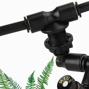 Zerodis Reptiles Mist Sprinkler Rainforest Tank Cooling Nozzle Adjustable Pet Reptile Forest Super Fogger Mist System Cooling System Black for Tropical Forest - product information 21