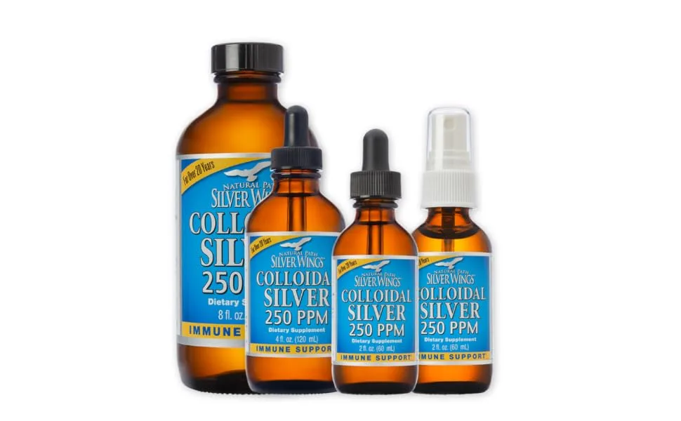 Natural Path Silver Wings Colloidal Silver 250 ppm 4 fl oz (120 ml) - product information 1