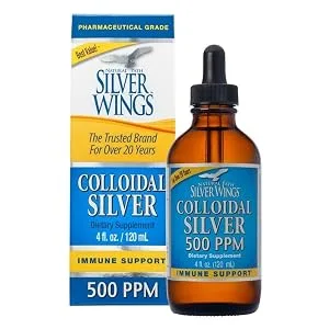 Natural Path Silver Wings Colloidal Silver Extra Strength 500 PPM 4 fl oz (120 ml) - product information 1