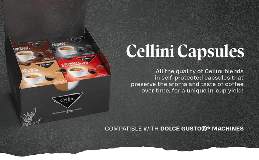 Cellini Coffee Capsules Compatible with Dolce Gusto - Tasting Kit 120pcs | Coffee Capsules Compatible with Dolce Gusto - Dolcegusto-compatibele capsules