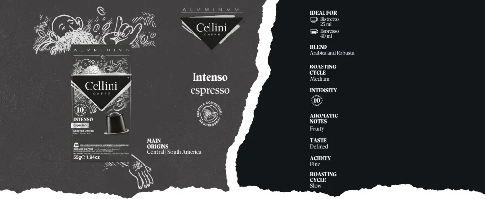 Cellini Aluminium Coffee Capsules Compatible with Nespresso - Aluminium Tasting Kit 120pcs | Aluminium Coffee Capsules Compatible with Nespresso - compatibles capsules nespresso