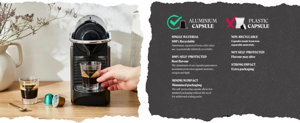 Cellini Aluminium Coffee Capsules Compatible with Nespresso - Aluminium Tasting Kit 120pcs | Aluminium Coffee Capsules Compatible with Nespresso - compatibles nespresso