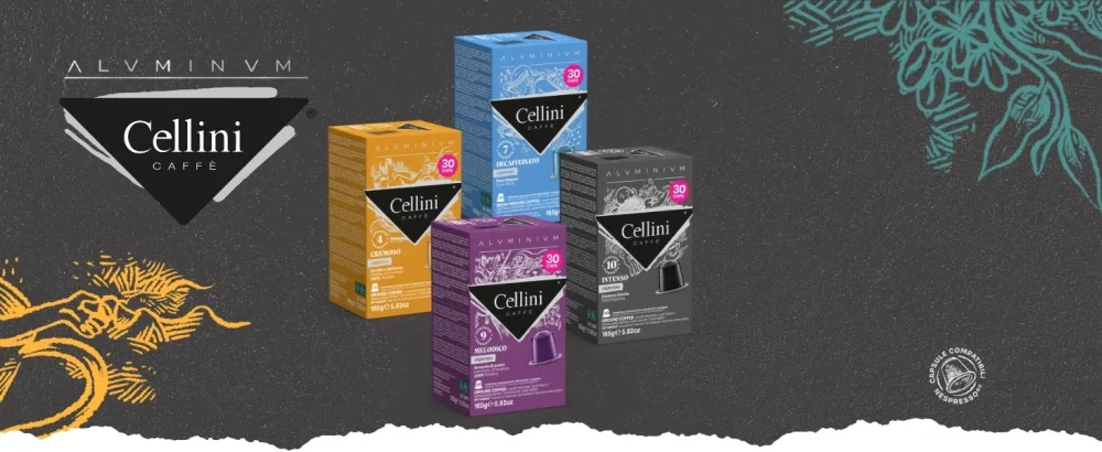Cellini Aluminium Coffee Capsules Compatible with Nespresso - Aluminium Tasting Kit 120pcs | Aluminium Coffee Capsules Compatible with Nespresso - tasting kit nespresso