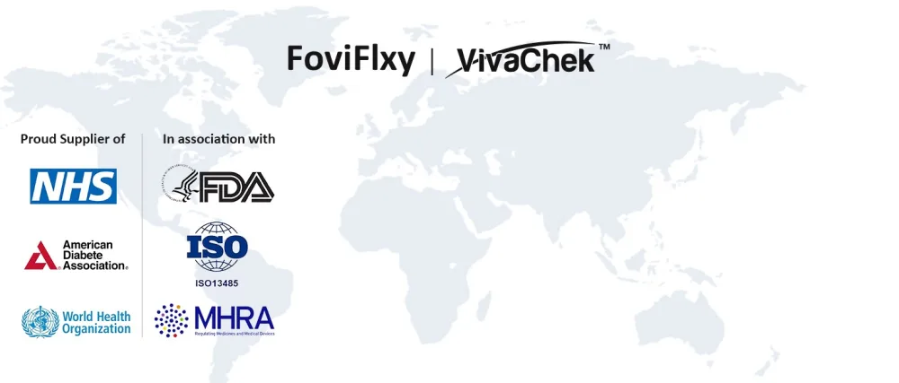 VivaChek ECO Plus Diabetes Test Strips & Diabetes Lancets Kits No Coding Blood Glucose Test Strips Blood Sugar Test Strips for UK Diabetics (Test Strips x 100) - Blood glucose