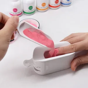 Nail Dip Powder Tray Dip Powder Recycling Tool for Acrylic Nail Powder Use Easy to Make Beautiful Dip Nails White - product information 18