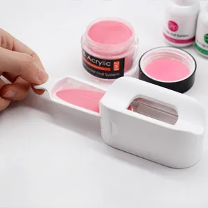 Nail Dip Powder Tray Dip Powder Recycling Tool for Acrylic Nail Powder Use Easy to Make Beautiful Dip Nails White - product information 19