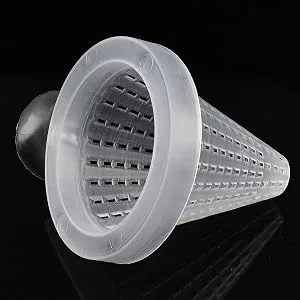 WEAVERBIRD 4PCS Aquarium Live Red Worm Fish Feeder Plastic Cone Shape Basket Shrimp Feedeing Cup with Sucker - aquarium feeder