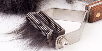 14-Blade Coat King Rake Pet Undercoat Rake Professional Pet Dematting Comb Grooming Stripping Tool for Dogs and Cats (6.2cm) - dog brush