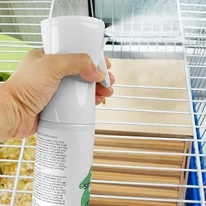Dynamic Element Small Animal Cage Deodouriser Spray Unscented Mineral-Based Formula Decompose Small Animal Waste Odour Molecules - Urine Smell Remover from Hamsters Rabbits Guinea Pigs 266ml - dynamic element, around cage area, odour eliminator, small animal