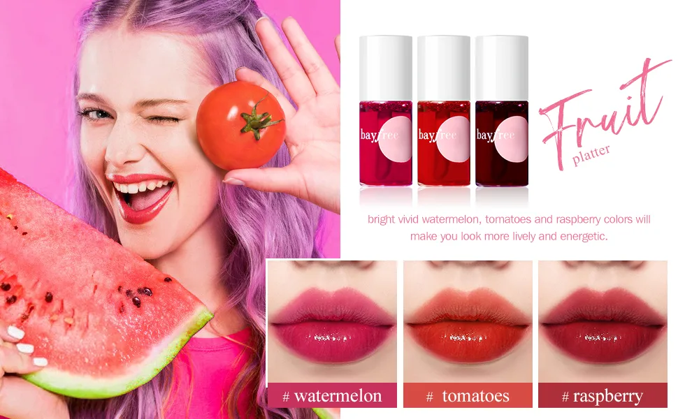 bayfree Lip Tint Stain Set Lip Stain Long Lasting Waterproof Lightweight Non-sticky Transfer-Proof Matte Finish Lip Makeup (made into jam) - product information 2