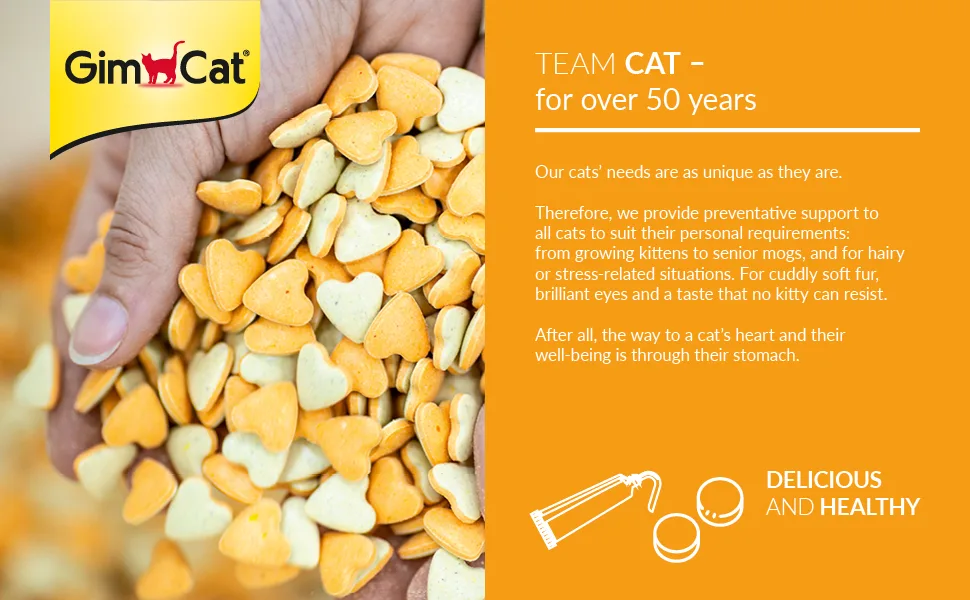 GimCat EXPERT LINE Taurine Paste Extra - This functional cat snack boosts heart function and vision - 1 tube (1 x 50 g) - GimCat