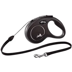 Flexi New Classic Cord Blue Medium 8m Retractable Dog Leash/Lead for dogs up to 20kgs/44lbs Medium (8m) - flexi new classic cord