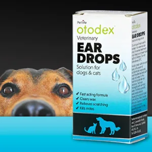 Otodex Petlife Ear Drops 14 ml - Veterinary eardrops, eardrops for pet, dog eardrops, cat eardrops, wax removal, ear wax removal
