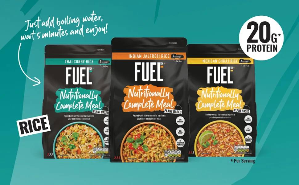 FUEL10K Nutritionally Complete Meal Mexican Chilli Rice 658 g - Complete Nutrition FUEL10K Rice