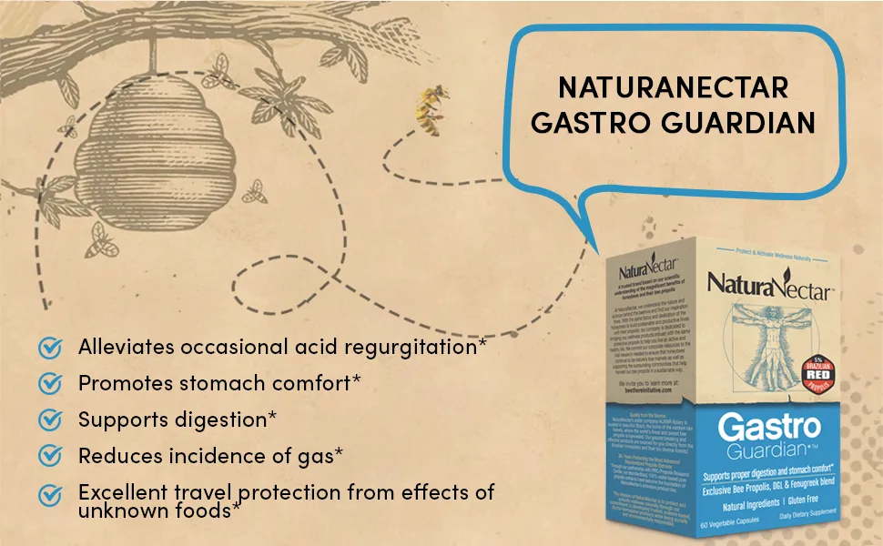 NaturaNectar Gastro Guardian 60 Vegetable Capsules - Gastro Guardian