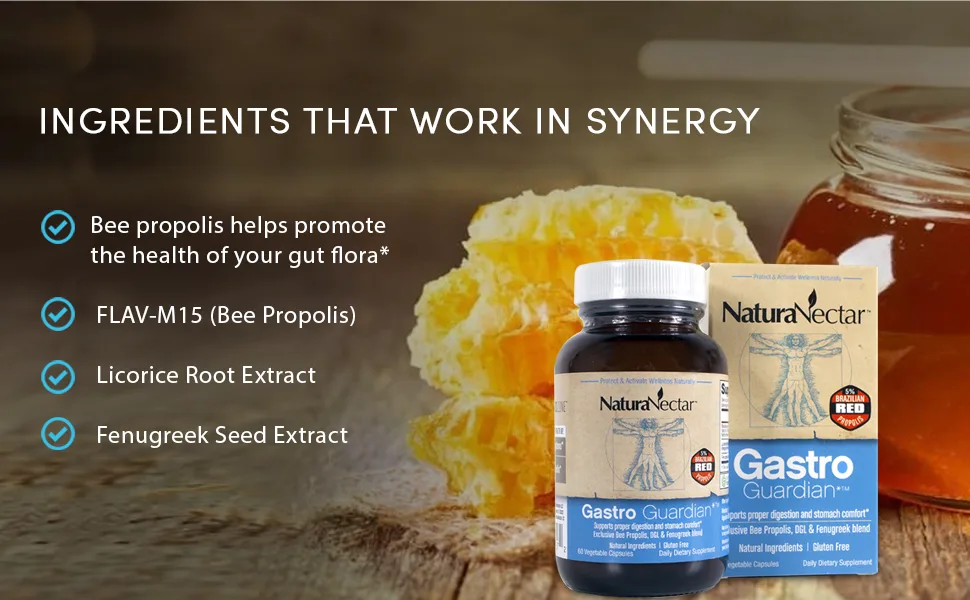 NaturaNectar Gastro Guardian 60 Vegetable Capsules - Gastro Guardian