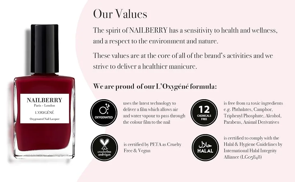 Nailberry L'Oxygene Oxygenated Nail Lacquer Silver Lining 15 ml - Nail Polish