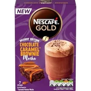 Nescafe Chocolate Caramel Brownie Mocha 7 x 21.4g Sachets 100% Responsibly Sourced Coffee - product information 2