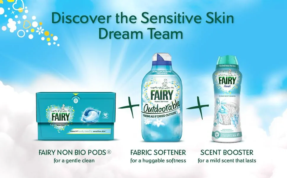 Fairy Outdoorable Fabric Conditioner 210 Washes 2.94L (490 ml x 6) Ultra Concentrated Suitable For Sensitive Skin Outside Freshness Even When Drying Inside - product information 4