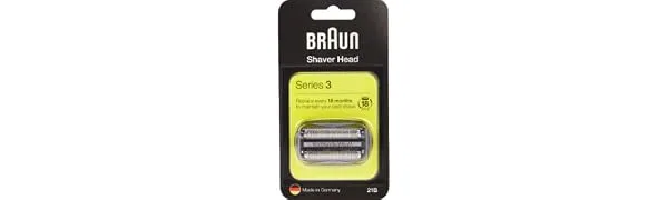 Braun Series 3 Electric Shaver Replacement Head Easily Attach Your New Shaver Head Compatible With All Series 3 Electric Shavers 21B Black - product information 1