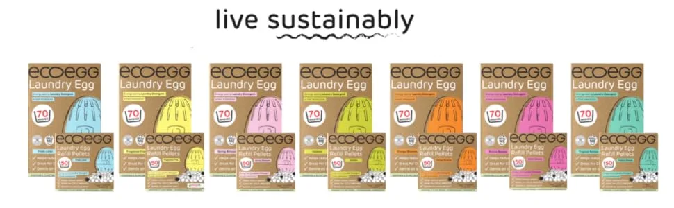 Ecoegg Laundry Egg Refill Pellets | Detergent and Fabric Softener Replacement | No bio enzymes bleaches or phosphates | 50 Washes | Orange Blossom - product information 4