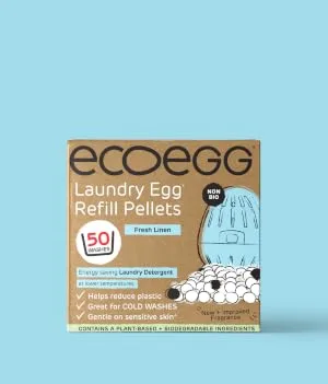 Ecoegg Laundry Egg Refill Pellets | Detergent and Fabric Softener Replacement | No bio enzymes bleaches or phosphates | 50 Washes | Orange Blossom - Refill pellets