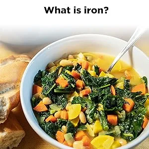 Nature Made Iron 65 mg 180 Tablets - Photograph of a dietary example to get nutrients that are found in an iron supplement
