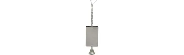 Rosewood Parrot Toy Giant Mirror with Bell Large - product information 1