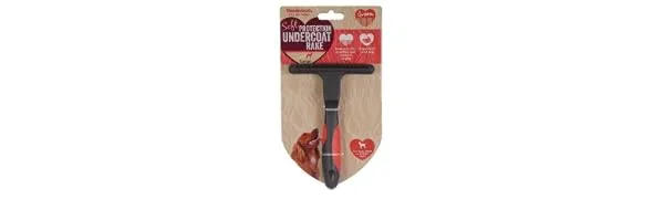Rosewood Soft Protection Undercoat Rake for Dogs Large L Black - product information 1