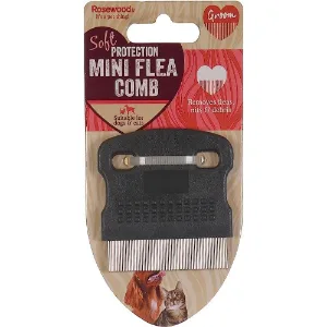 Rosewood Soft Protection Mini Flea Comb For Dogs & Cats Lavender - product information 2