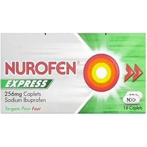 Nurofen Express Pain Relief Sodium Ibuprofen Caplets 16s - product information 2