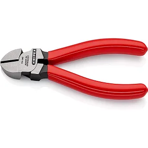 Knipex Diagonal Cutter black atramentized plastic coated 160 mm 70 01 160 EAN 160 mm / mit EAN-Kennzeichnung Single - Image