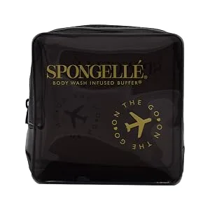 Spongell Pedi-Buffer - Cleanse Exfoliate & Polish Feet - Papaya Yuzu - Case