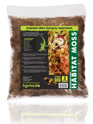 Komodo Habitat Moss 3 Litre may vary - Komodo