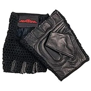 Performance Health All-Purpose One Pair Padded Mesh Wheelchair Gloves - Medium Black - product information 2