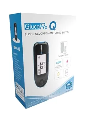 GlucoRx Q Blood Glucose Monitoring System - GlucRx Q
