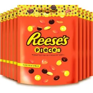 Reese's Pieces Peanut Butter In a Crunchy Shell 90g Pouch x 10 Piece's Pouch - product information 2